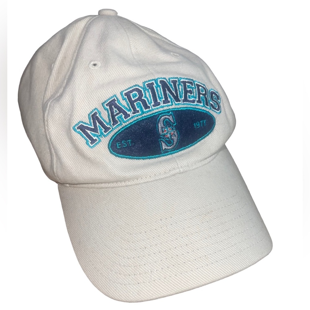 Unisex Seattle Mariners Ball Cap Low Profile Off White or Cream color - Picture 6 of 7